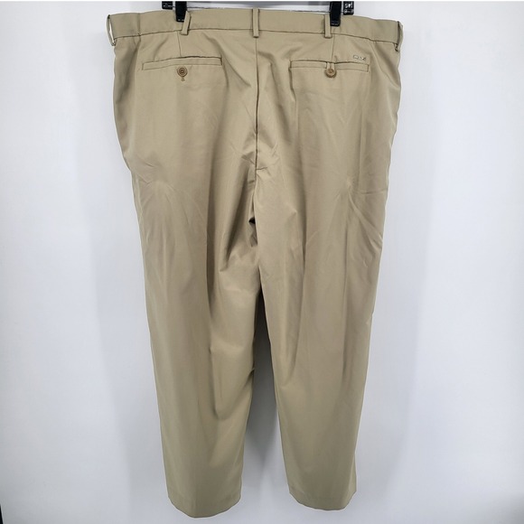 RLX Ralph Lauren Mens 42x27 Golf Pants Khaki Relaxed Fit Lightweight hemmed - Picture 2 of 10